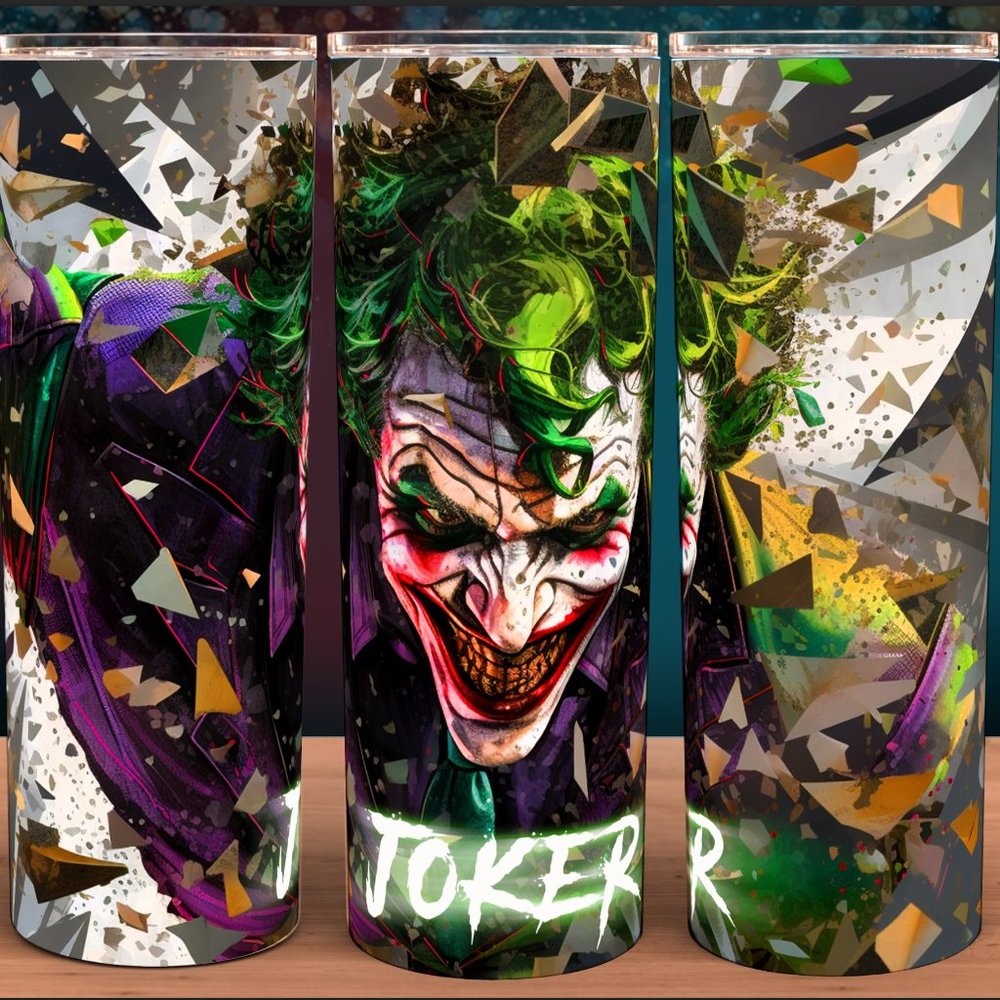 Joker Comic Style Cup Mug Tumbler 20oz